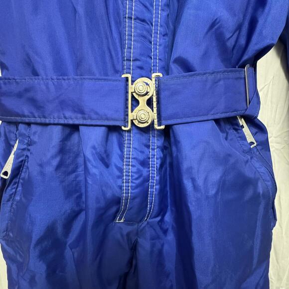 Vtg 70s 80s Polaris Men's Blue Snowmobile Suit One Piece Teller Pole-Katz - Picture 15 of 15